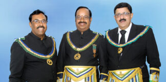 Portraits of Freemason leaders for Telangana area unveiled Portraits of Freemason leaders for Telangana area appointed
