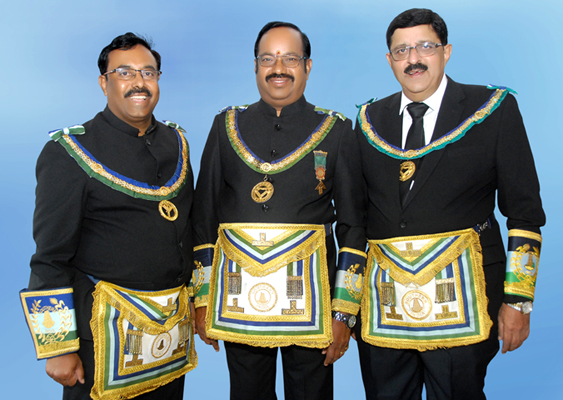 Portraits of Freemason leaders for Telangana area appointed