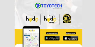 Now booking rides become easier and faster with newly launched app ‘Hodo’ by Toyotech