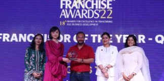 News Correspondent, Sneha Nair covers “Best Franchiser Award” story for the year 2022