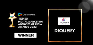 Diquery Digital, has been recognised by CustomFit. ai as one of the Top 20 Digital Marketing Agencies in India