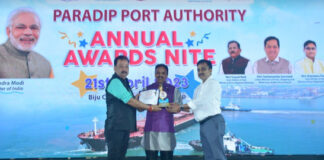 OSL Bags “Best Stevedores for the Year 2022-23” award from Paradip Port Authority