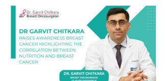 Dr. Garvit Chitkara raises awareness of breast cancer highlighting the correlation between nutrition and breast cancer