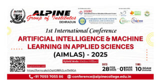 Alpine Institute in Dehradun to Host AIMLAS-2025 International Conference: Uniting Global AI and ML Experts