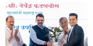 Chief Minister of Maharashtra Felicitates Abhay Bhutada for Strengthening Pune Police with Advanced Equipment