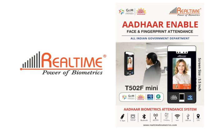 Realtime Biometrics Launches Aadhaar-Enabled face recognition & fingerprint Biometric Attendance System T502F Mini