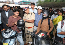 Helmet Distribution Drive Held in Hyderabad to Promote Road Safety